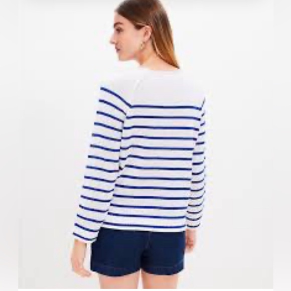 NWT, Loft Sailing Stripe Sweater, Sz M - Picture 3 of 14